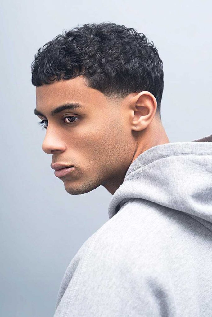 Low Taper Fade Curly Hair For Men #lowfade #lowfadehaircut