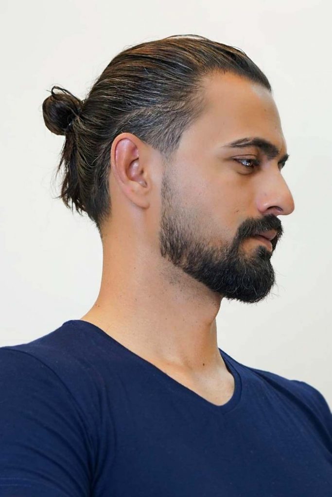 Man Bun Low Fade Hair Cut #lowfademen #lowfade #fade