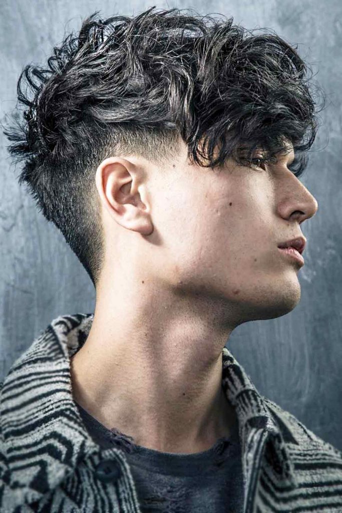 Low Tapper Haircut with Side Bangs #lowtaperfade #taperfade #lowtaper #lowfade