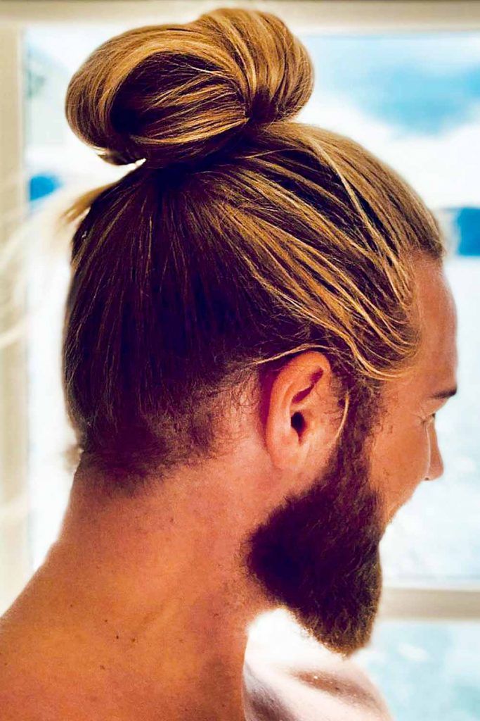 Twisty Top Bun #manbun #menbun #manbuns #mensbun