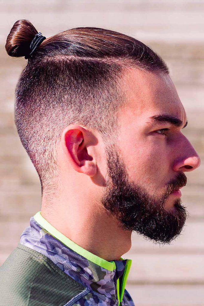 Top Knot Fade #manbun #menbun #manbuns #mensbun