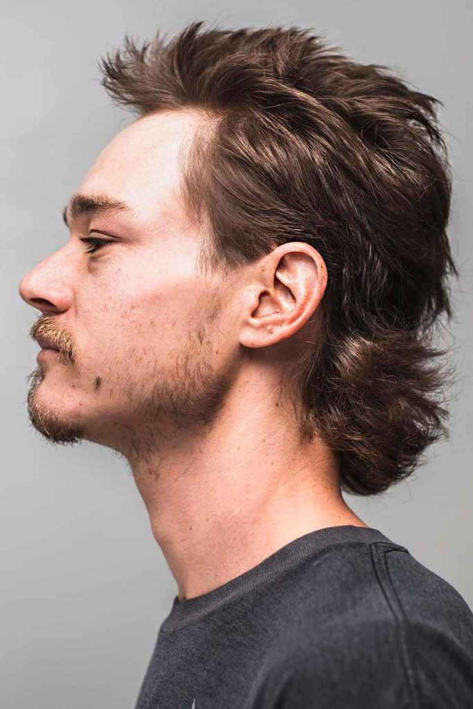 Brushed Back Mullet #mediumhairmen #mediumhaircutsformen #mensmediumhairstyles #mediumlengthhairstylesformen