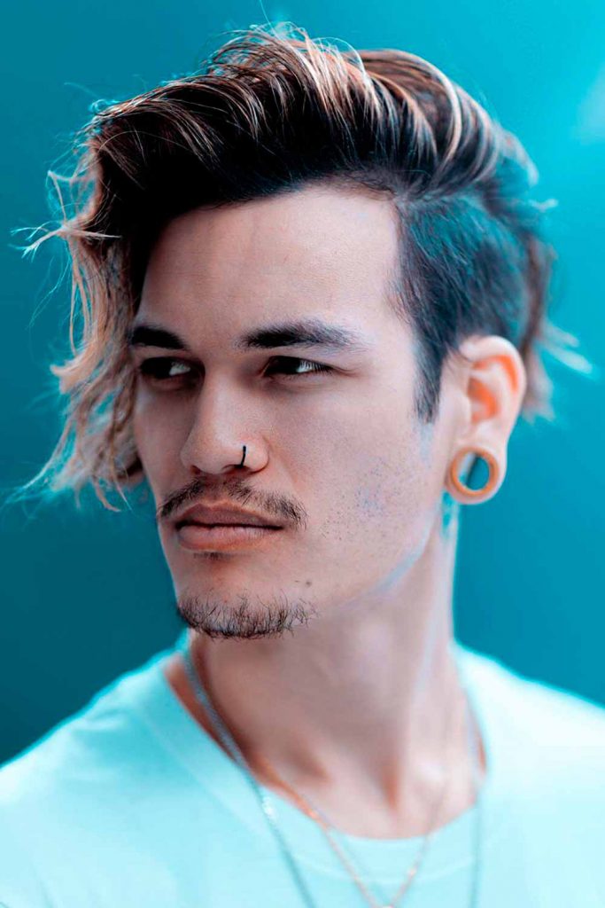 Long Fringe Undercut Mid Length Hair Men #mensmediumhaircuts #mediumlengthhairstylesformen #mensmediumhairstyles