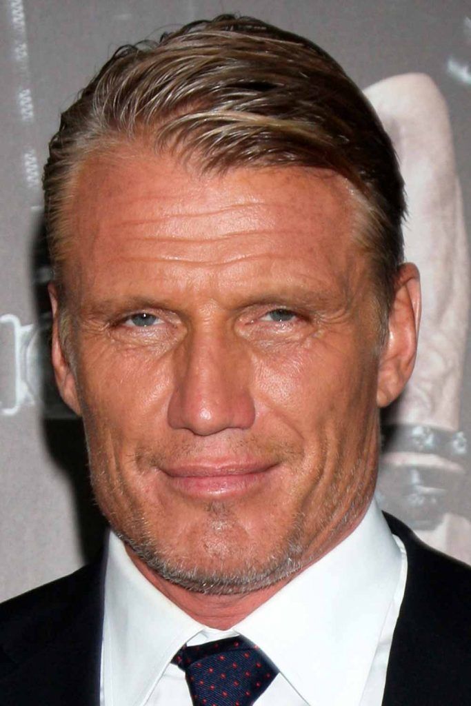 Dolph Lundgren's Side Swept  #hairstylesforthinhair #thinhairmen #thinhair