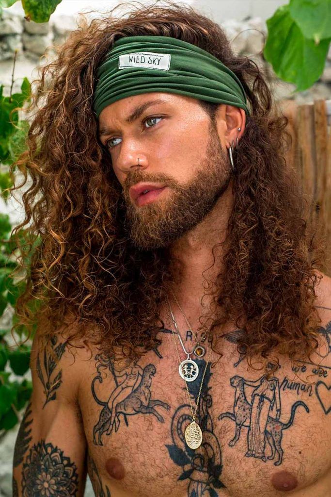 Men Long Hairstyles With Bandana #longhairstylesformen #menslonghairstyles #longhairmen #menslonghair