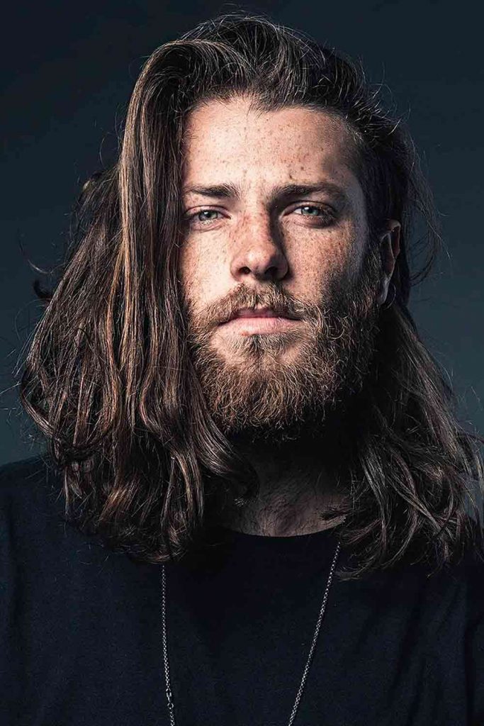 Shoulder Length Hair #longhairstylesformen #menslonghairstyles #longhairmen