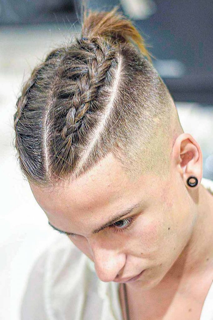 Undercut With Braided Top #longhairstylesformen #menslonghairstyles #longhairmen