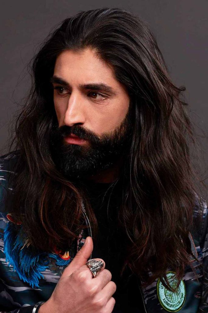 Messy Long Hair Men #longhairstylesformen #menslonghairstyles #longhairmen