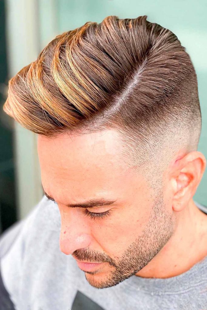 Comb Over  Fade #mensmediumhaircuts #mediumlengthhairstylesformen #mensmediumhairstyles