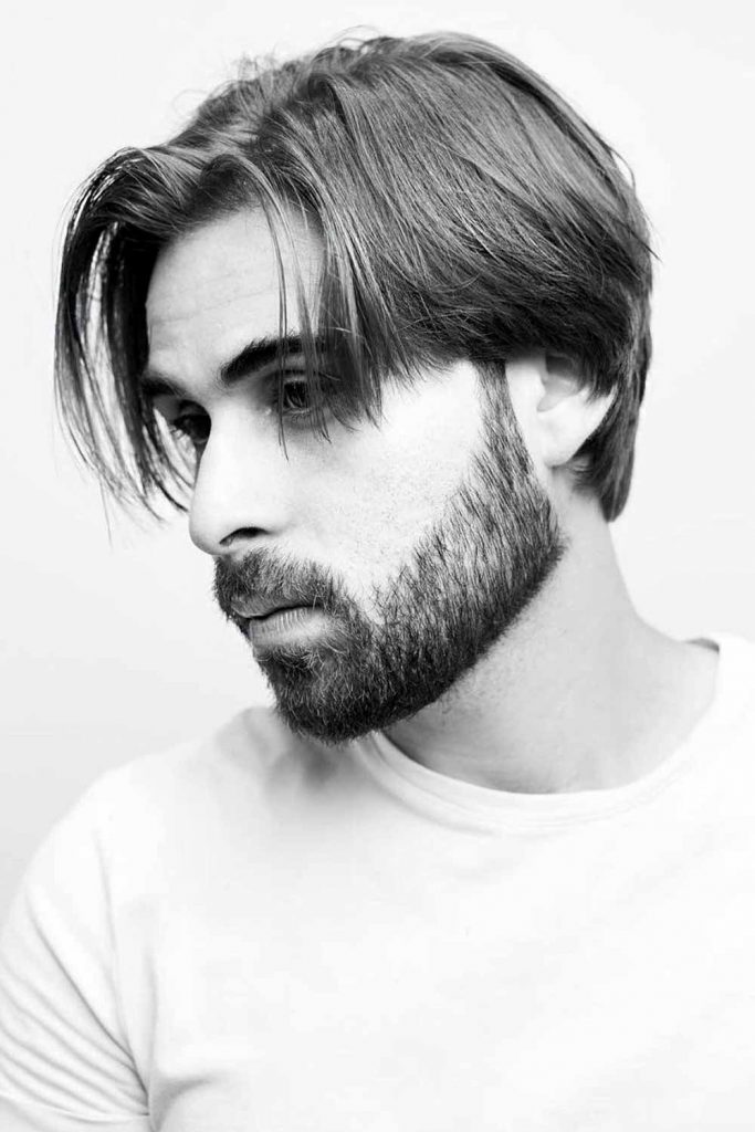 Blunt Cut Middle Part #middleparthairmen #middlepartmens #middleparthair