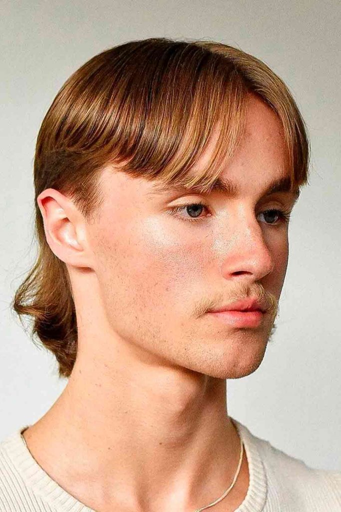 Middle Part Mullet #middlepart #middleparthair #middleparthairmen #curtainbangs #curtainshair