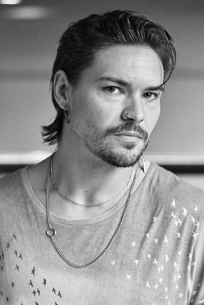 Slick Back Modern Mullet #modernmullet #modernmulletmen #mullet #mullethaircut