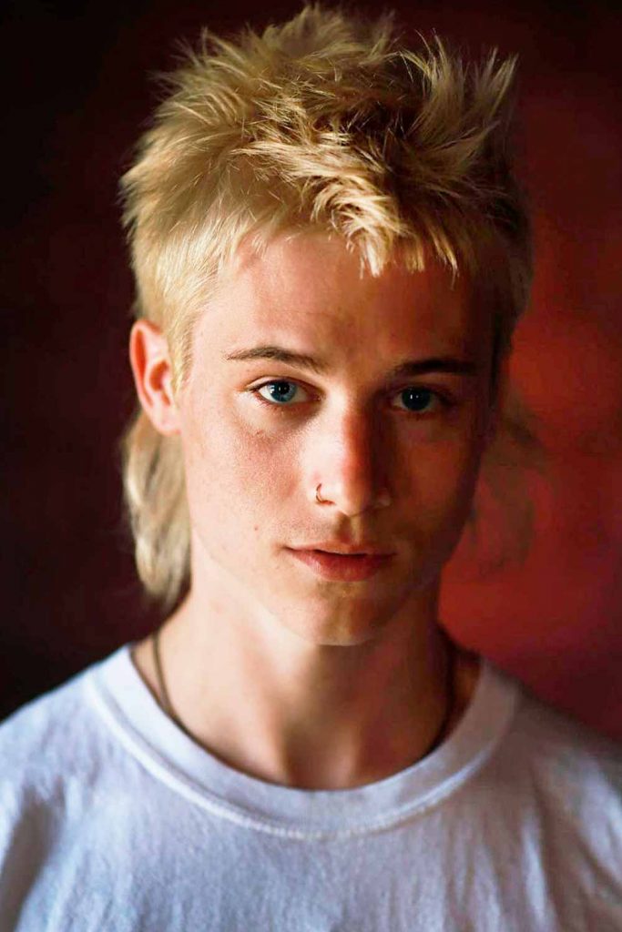 Blonde Mullet #mullet #mullethaircut #mullethair #mensmullet