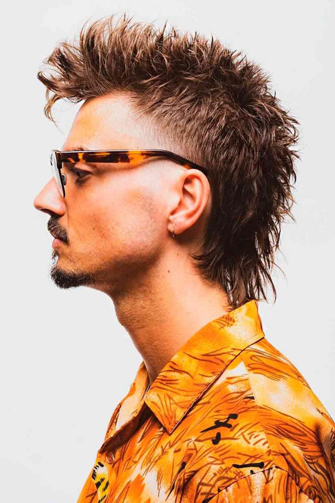 Faux Hawk Mullet #mullet #mullethaircut #mulletmen #mensmullet