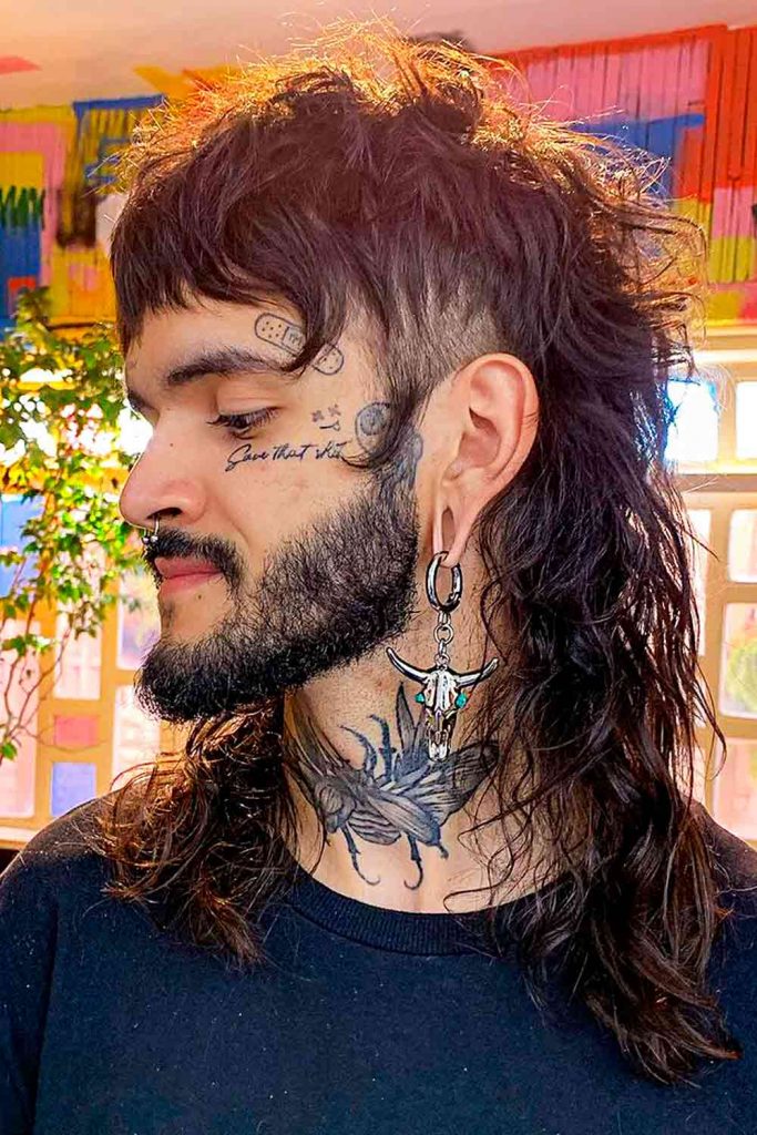 Long Tail Mullet Haircut #mullet #mullethaircut #mulletmen #mensmullet