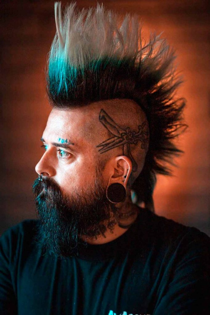 Spiked Mohawk #punkhairstyles #punkhair #punk
