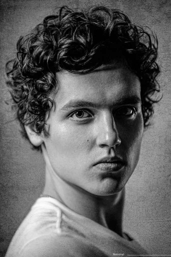 All Over Curls #curlyhairmen #shortcurlyhairstyles #curlyhairstylesformen