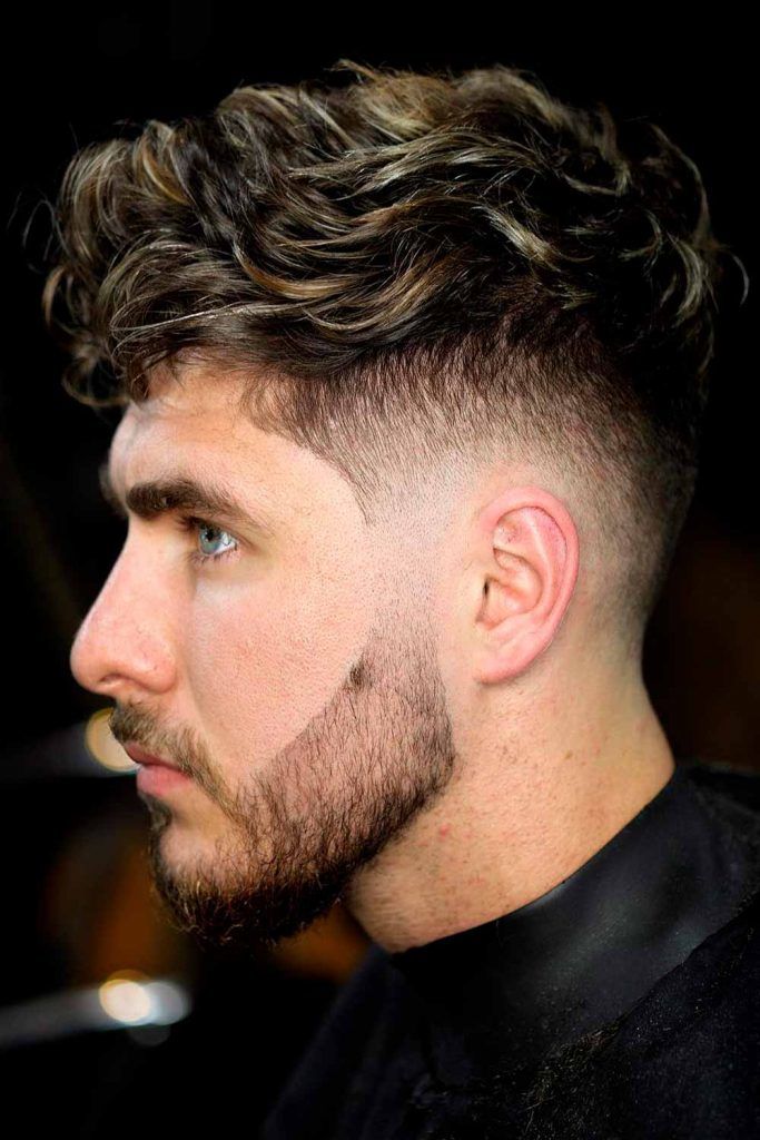 Undercut Fade With Textured Curls #curlyhairmen #shortcurlyhairstyles #curlyhairstylesformen