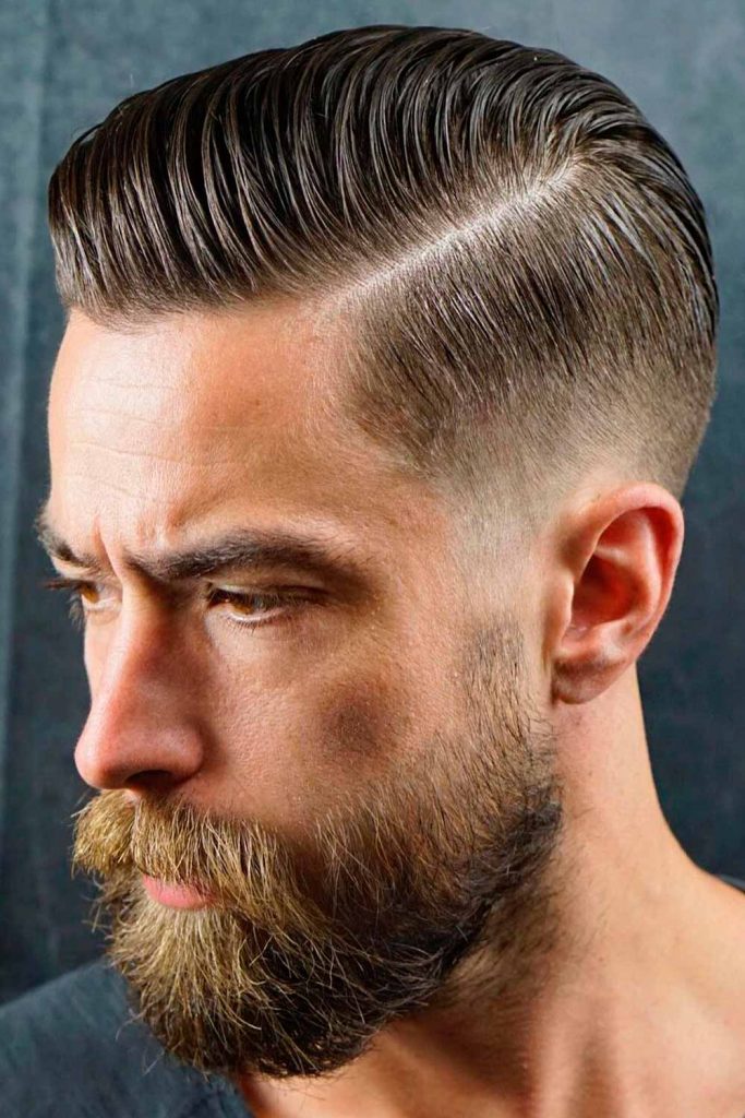 Slicked Back Comb Over  #shorthaircutsformen #mensshorthaircuts #shorthairmen
