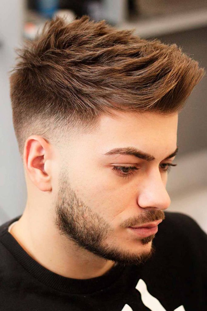 Short Sides Long Top Faux Hawk #shorthaircutsformen #mensshorthaircuts #shorthairmen