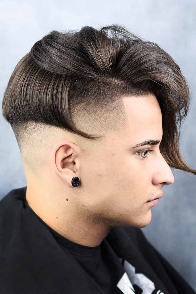 Undercut Long Bang #straighthairmen #straighthairstyles