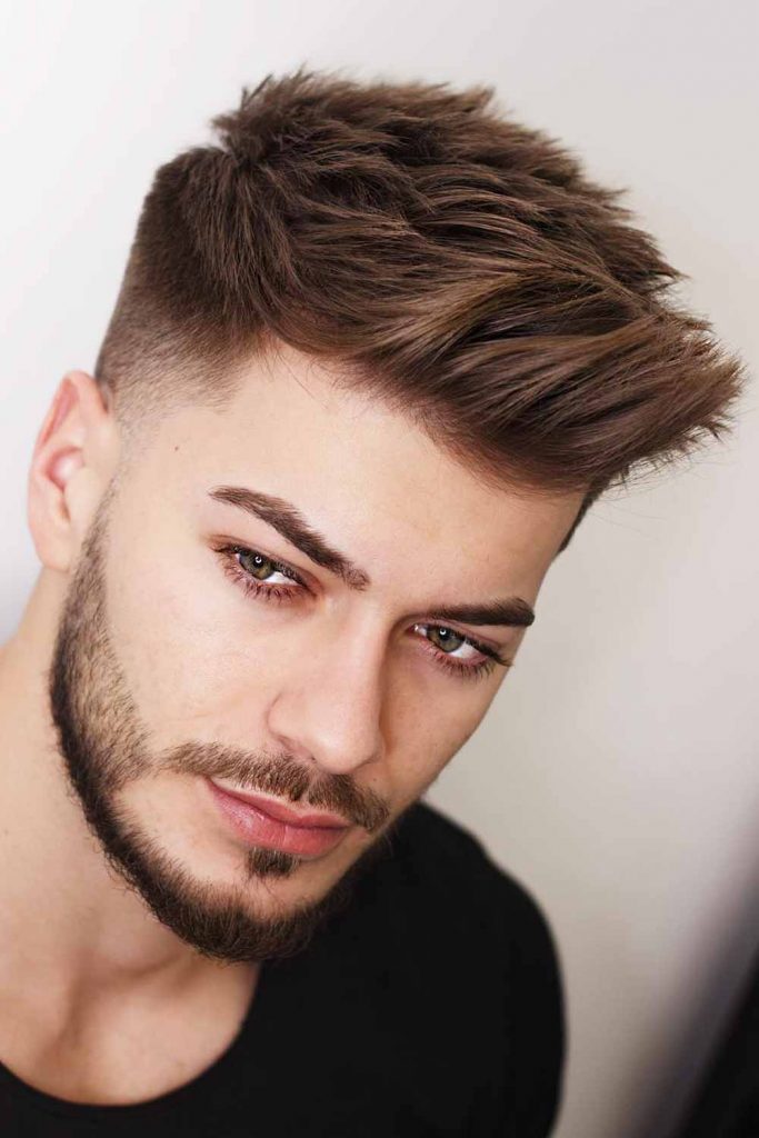 Faux Hawk Straight Hair Haircuts Men #straighthairmen #straighthairstyles