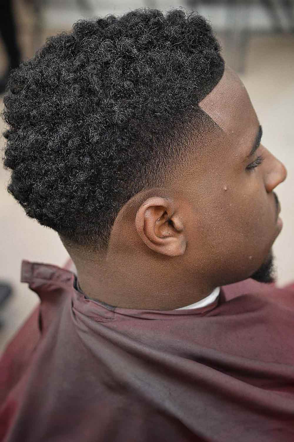 Taper Fade Curly Hair Black #taperfadecurlyhair #taperfade #curlyhair #taper #fade