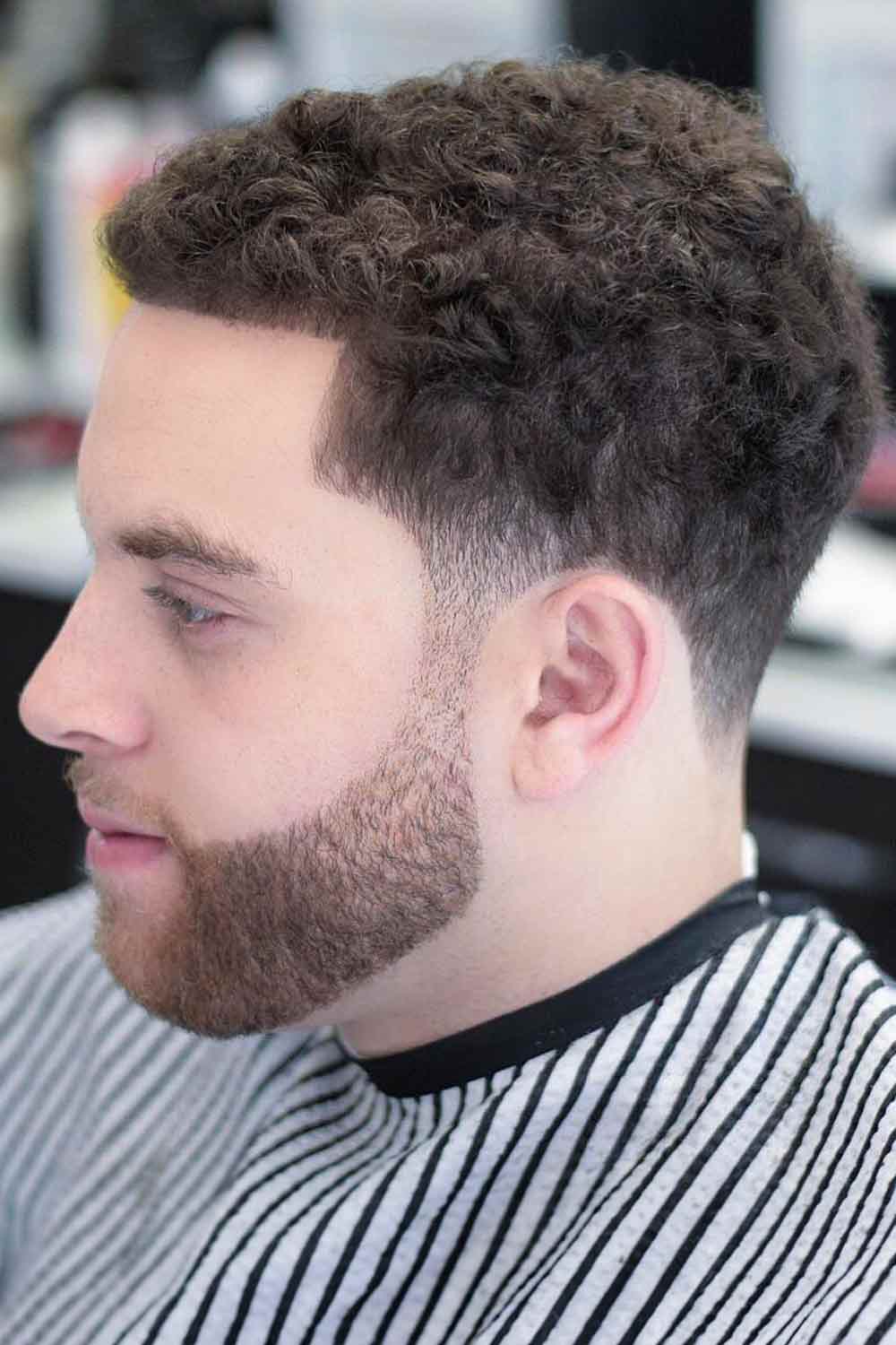 Short Curly Hair Taper #taperfadecurlyhair #taperfade #curlyhair #taper #fade