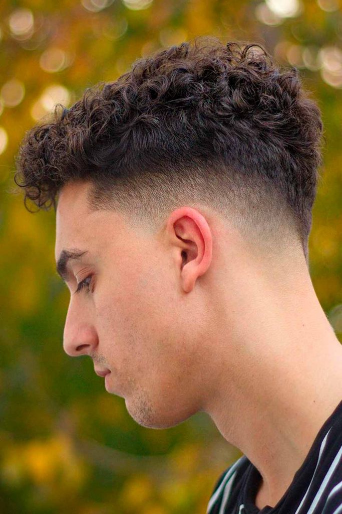 Curly Top Drop Fade #taper #fade #taperfade #taperfadecut