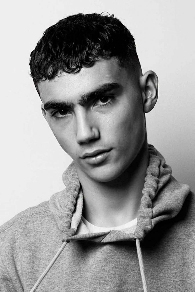 Curly Crew Cut #teenboyhaircuts #teenshaircuts #boyshaircuts #guyshaircuts