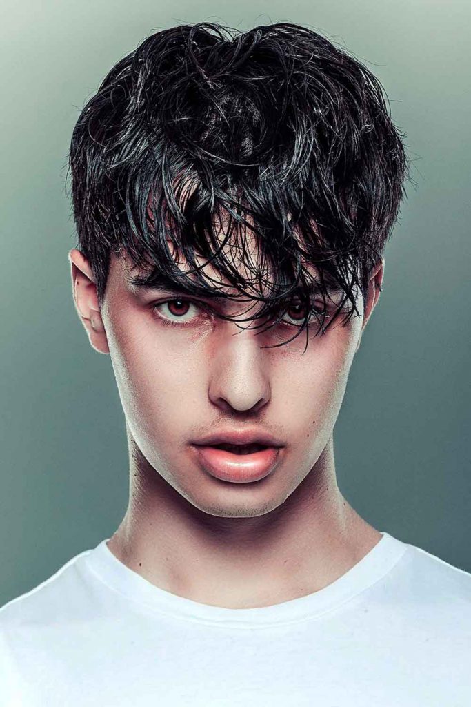 Wet Bangs #teenboyhaircuts #teenshairstyles #haircutsforteenboys