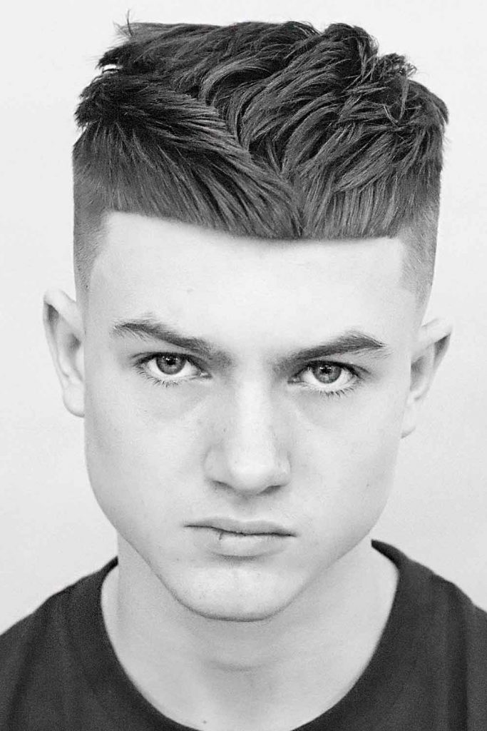 Messy Cropped Bang #teenboyhaircuts #teenshaircuts #boyshaircuts #guyshaircuts