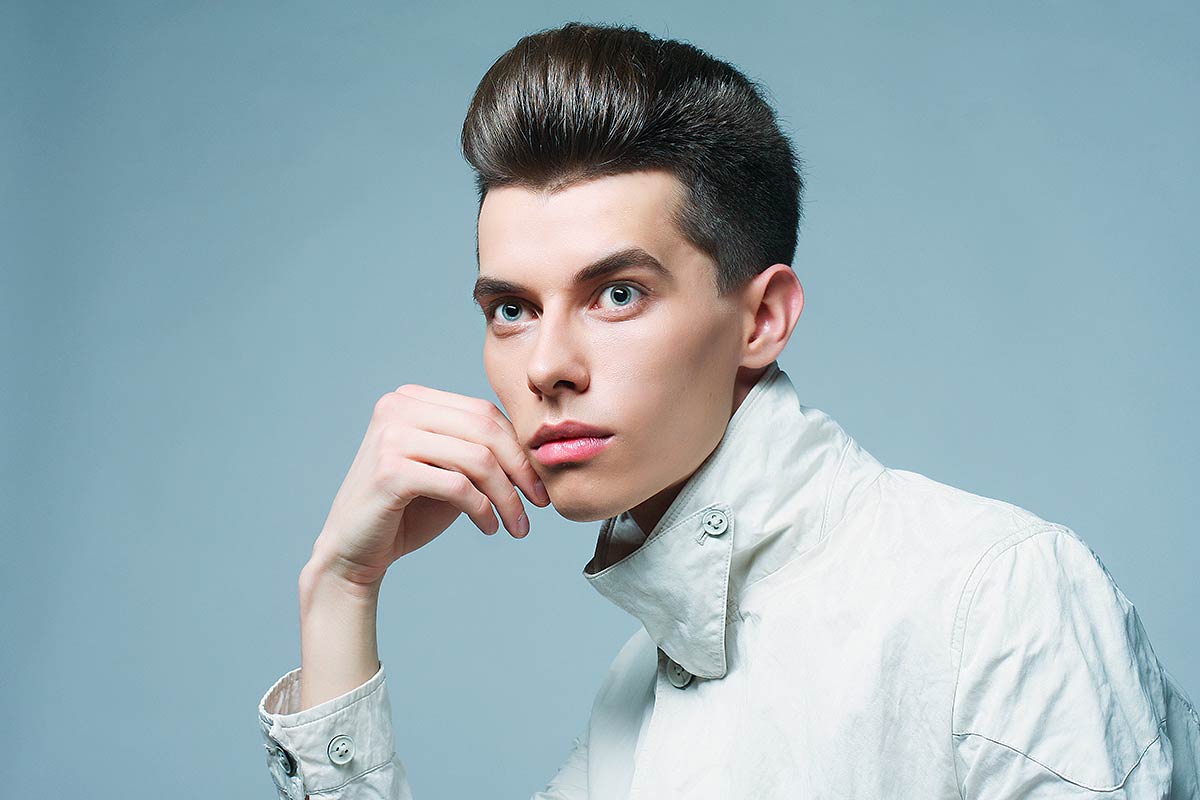 Unique Pompadour Fade Haircuts For Gents