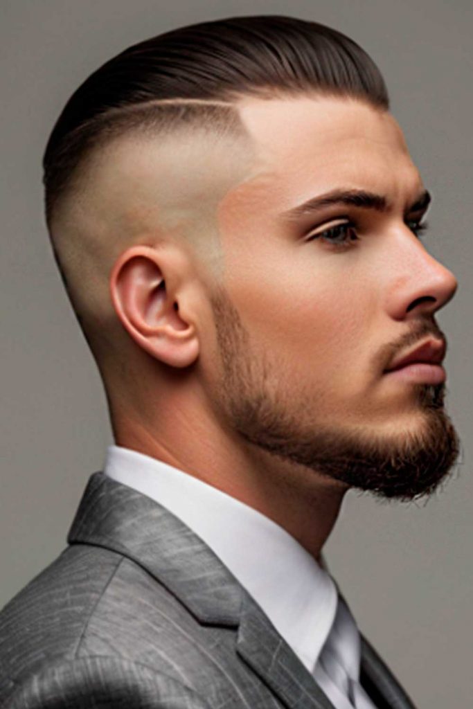 Bald Fade Slick Back #undercut #undercutfade #undercutmen #mensundercut