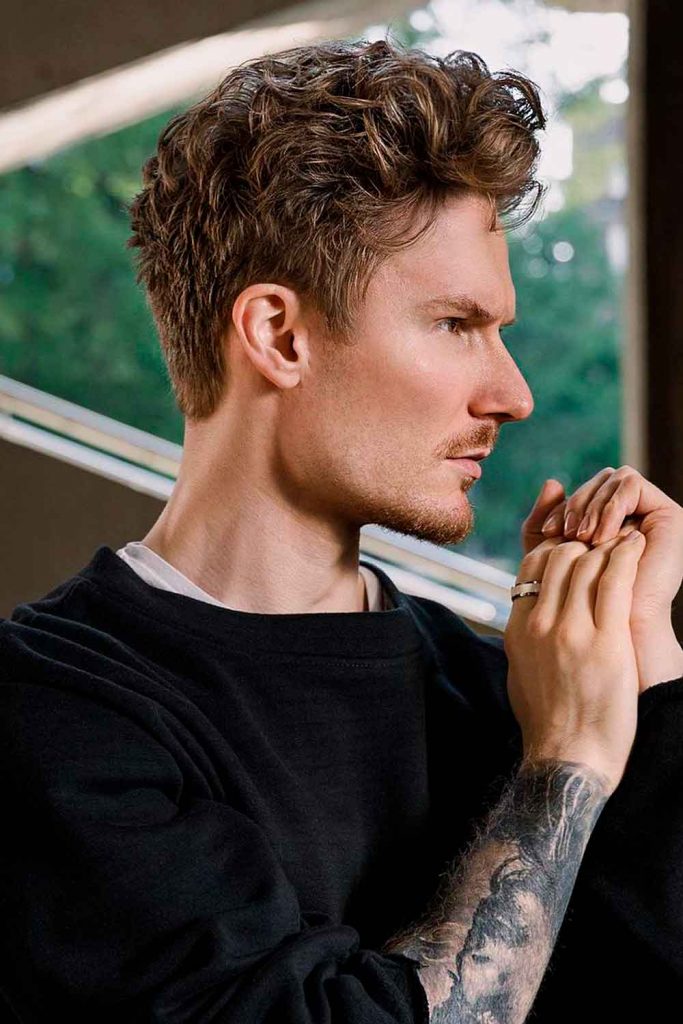 Tapered Cut #wavyhairmen #menwithwavyhair #wavyhairstylesmen